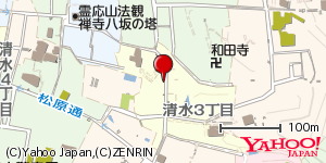 京都府京都市東山区清水３丁目 付近 : 34997504,135780988