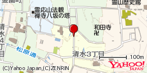 京都府京都市東山区清水３丁目 付近 : 34997689,135781030