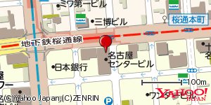 愛知県名古屋市中区錦 付近 : 35172773,136899175