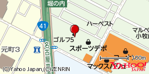 愛知県小牧市堀の内 付近 : 35287263,136907147