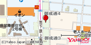 愛知県名古屋市北区御成通 付近 : 35200439,136930054