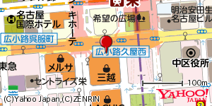 愛知県名古屋市中区栄 付近 : 35168677,136907705