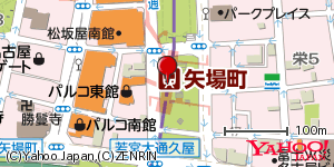 愛知県名古屋市中区栄 付近 : 35163667,136908862