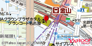 愛知県名古屋市中区金山町 付近 : 35142536,136900253