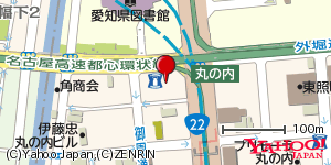 愛知県名古屋市中区丸の内 付近 : 35177198,136895895 愛知県名古屋市中区丸の内 付近 : 35177198,136895895