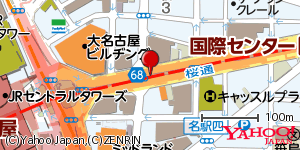 愛知県名古屋市中村区名駅 付近 : 35171628,136885997