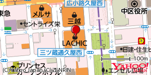 愛知県名古屋市中区栄 付近 : 35167494,136907763