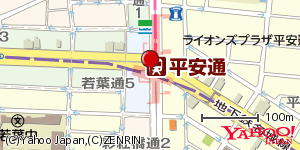 愛知県名古屋市北区平安 付近 : 35195792,136929664