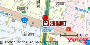 愛知県名古屋市西区浅間 付近 : 35183840,136890335