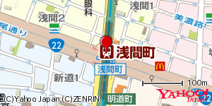 愛知県名古屋市西区新道 付近 : 35183761,136890367