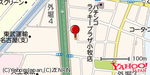 愛知県小牧市外堀 付近 : 35277248,136907286