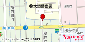 岐阜県大垣市安井町 付近 : 35355005,136633289