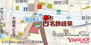 岐阜県岐阜市長住町 付近 : 35411724,136760290