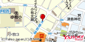 愛知県小牧市小牧 付近 : 35291037,136925313