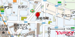 愛知県名古屋市中村区名駅 付近 : 35174033,136885349