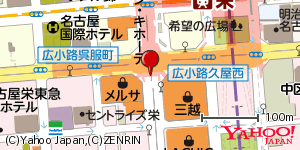 愛知県名古屋市中区栄 付近 : 35168686,136906921