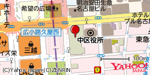 愛知県名古屋市中区栄 付近 : 35168523,136909620