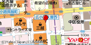 愛知県名古屋市中区栄 付近 : 35168403,136908081