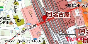 愛知県名古屋市中村区名駅 付近 : 35170250,136881266