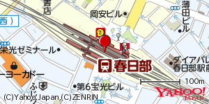 埼玉県春日部市粕壁 付近 : 35980095,139752345