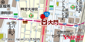 東京都港区芝大門 付近 : 35656868,139754547 東京都港区芝大門 付近 : 35656868,139754547