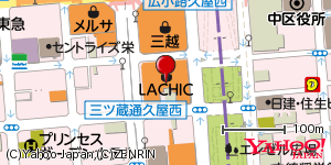 愛知県名古屋市中区栄 付近 : 35167416,136907724