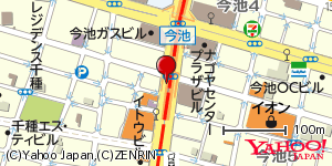 愛知県名古屋市千種区今池 付近 : 35168155,136936752 愛知県名古屋市千種区今池 付近 : 35168155,136936752