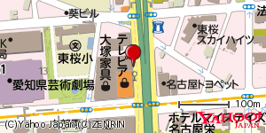愛知県名古屋市東区東桜 付近 : 35171180,136914236 愛知県名古屋市東区東桜 付近 : 35171180,136914236