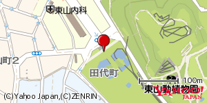 愛知県名古屋市千種区田代町 付近 : 35158893,136974095