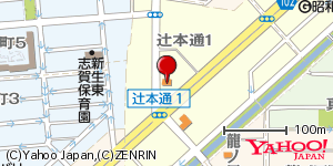 愛知県名古屋市北区辻本通 付近 : 35201077,136919501