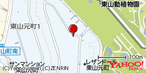 愛知県名古屋市千種区東山元町 付近 : 35156761,136974108