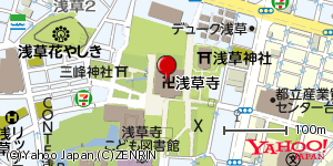 東京都台東区浅草 付近 : 35714727,139796733