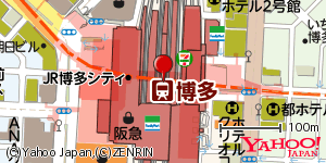 福岡県福岡市博多区博多駅中央街 付近 : 33590156,130420647 福岡県福岡市博多区博多駅中央街 付近 : 33590156,130420647
