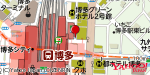 福岡県福岡市博多区博多駅中央街 付近 : 33590645,130421787