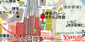 福岡県福岡市博多区博多駅中央街 付近 : 33591158,130421628 福岡県福岡市博多区博多駅中央街 付近 : 33591158,130421628
