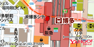 福岡県福岡市博多区博多駅中央街 付近 : 33589847,130419821