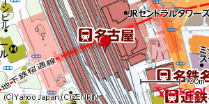 愛知県名古屋市中村区名駅 付近 : 35170279,136882232