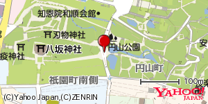 京都府京都市東山区円山町 付近 : 35003585,135780558