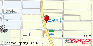 愛知県北名古屋市二子 付近 : 35233349,136883594