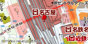 愛知県名古屋市中村区名駅 付近 : 35170122,136882270