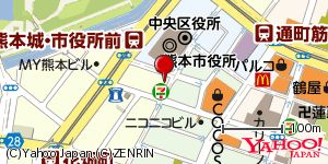 熊本県熊本市中央区花畑町 付近 : 32802509,130707786