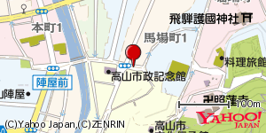 岐阜県高山市上一之町 付近 : 36139935,137260536