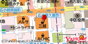 愛知県名古屋市中区栄 付近 : 35168305,136907844