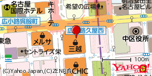 愛知県名古屋市中区栄 付近 : 35168446,136907741