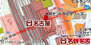 愛知県名古屋市中村区名駅 付近 : 35170755,136882782