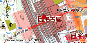 愛知県名古屋市中村区名駅 付近 : 35170550,136881849