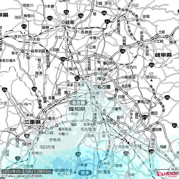 名古屋の天気(雨) 降水強度: 0.65(mm/h) 2018年05月28日 12時05分の雨雲 #雨雲bot #bot 名古屋の天気(雨) 降水強度: 0.65(mm/h) 2018年05月28日 12時05分の雨雲 #雨雲bot #bot