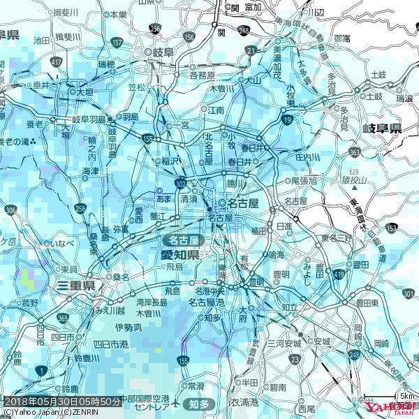 名古屋の天気(雨) 降水強度: 4.88(mm/h) 2018年05月30日 05時50分の雨雲 #雨雲bot #bot 名古屋の天気(雨) 降水強度: 4.88(mm/h) 2018年05月30日 05時50分の雨雲 #雨雲bot #bot
