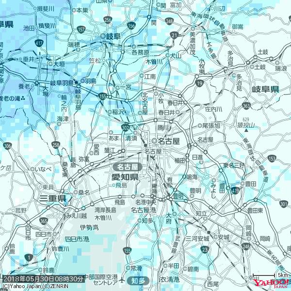 名古屋の天気(雨) 降水強度: 0.65(mm/h) 2018年05月30日 08時30分の雨雲 #雨雲bot #bot 名古屋の天気(雨) 降水強度: 0.65(mm/h) 2018年05月30日 08時30分の雨雲 #雨雲bot #bot