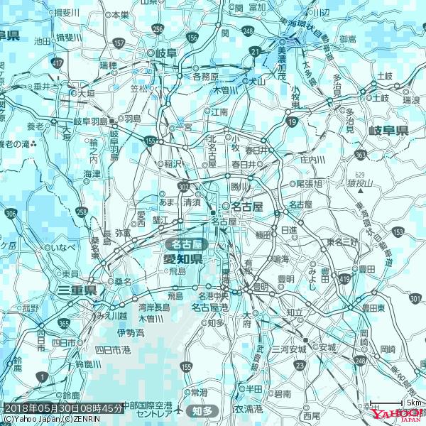 名古屋の天気(雨) 降水強度: 1.55(mm/h) 2018年05月30日 08時45分の雨雲 #雨雲bot #bot 名古屋の天気(雨) 降水強度: 1.55(mm/h) 2018年05月30日 08時45分の雨雲 #雨雲bot #bot